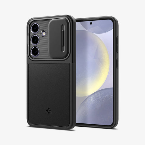 ACS07313 - Galaxy S24 Ultra Case Optik Armor in Black showing the back